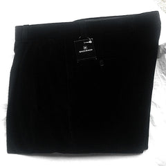 New- Bachrach Black Brushed Cotton Casual Trousers- size 36x34