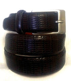 Martin Dingman- Brown Basket Grain Leather Fashion Blet- size 36