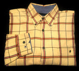 New- Windsor Lake Yellow Check Cotton BD Casual Shirt- size M