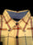 New- Windsor Lake Yellow Check Cotton BD Casual Shirt- size M