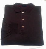 New- Jeff Rose Collection- Green/Purple Cotton Stripe LS Polo Shirt- size XXL