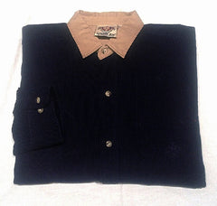 New- London Fog- Blue Cotton Corduroy Casual Fashion Shirt- size XL