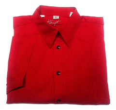 New- Haupt of Germany- Red Microfiber BU Fashion Shirt- size M (15.5")