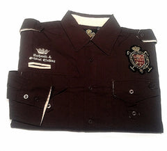 New- Old Skool Brown 'Urban Style' Cotton Fashion shirt- size M