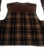 Winlit 1969- Brown 100% Leather 'Western Style' Fashion Vest- size: XL