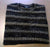 New- Toscano of Italy- Black/Brown/Tan Cotton Blend Geometric Knit Sweater- size M
