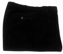 Riviera Sport- Black Microfiber Corduroy Casual Trousers- size 36x30