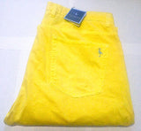 New- Tailorbyrd Yellow 100% Pima Cotton 5 Pocket Casual Trousers- size 38x32