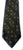 Joe-Joseph Abboud- Black Geometric 100% Woven Silk Tie- (X-Long)