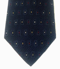 G.J. Cahn USA- Cadet Blue 100% Silk Check Tie