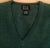 New- Jos.A.Bank Signature Collection-Green Merino Wool V-Neck Sweater Vest- size L