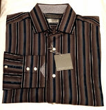 New- Thomas Dean Multi Stripe Fashion Shirt- Size L