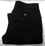 New- Banana Republic-Black Shadow Stripe Brushed Cotton Chino Trousers- size 34x30
