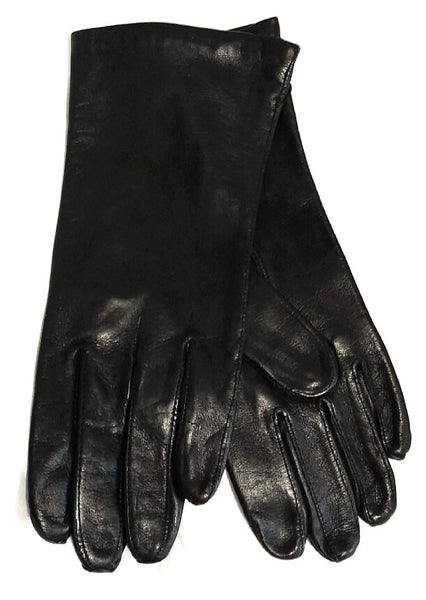 New- Women's Weikert of Germany-Black 100% Leather Fashion Gloves- siz – Mentauge