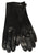 New- Women's Weikert of Germany-Black 100% Leather Fashion Gloves- size 7.5