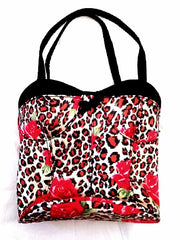 Women's Leopard Print 'Corset' Novelty Hand-Bag