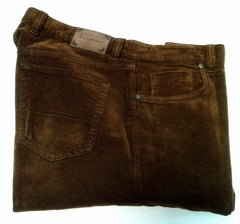 Ermenegildo Zegna-Brown Brushed Cotton Twill Casual Trousers- size 38x32