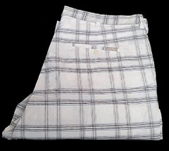 New- Callaway Sport 100% Cotton Plaid Trousers- size 38x32