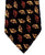 Villa Bolgheri- Brown/Gold Leaf, 100% Woven Silk Tie
