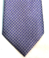 Giorgio Mariani Cravatte- Purple/White Check Woven Silk Tie