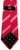 XMI- Red/Blue Stripe 100% Woven Twill Silk Tie
