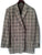 Vintage Burberry's USA- Olive Houndstooth 100% Wool Sport Coat- size 42R