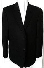 Tasso Elba- Black 100% Camelhair Sport Coat- Size 42R