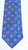 XMI Platinum-Blue 100% Woven Silk Geometric Tie