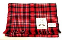 New- MacAlister Red Plaid Scottish Wool Fashion Scarf
