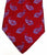 Ike Behar Red Paisley 100% Woven Silk Tie