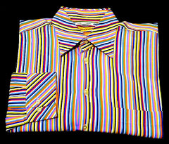 Jack Lipson Signature Series- Multi Stripe Casual Fashion Shirt- size L
