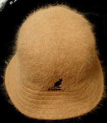 New- Kangol-British Khaki,Angora Wool Bucket Hat- One Size