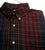 New- Tricots St.Raphael- Burgundy Plaid, 100% Cotton BD Fashion Shirt- size L