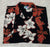 Hilo Hottie- Black Floral, 100% Silk, Hawaiian Camp Shirt- size XL