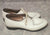 Vintage 'Kassis Bros.'- Ivory Handcrafted Leather Split-Toe Oxford Shoes- size 9.5D
