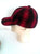 Red/Black Plaid Wool Cap- One Size