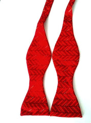 Vintage Robert Talbott Red Silk Bow Tie
