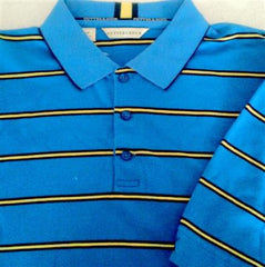 New- Cutter & Buck Horizontal Stripe Polo/ Golf Shirt - Size S