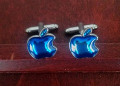 New- Apple Novelty Cuff Links