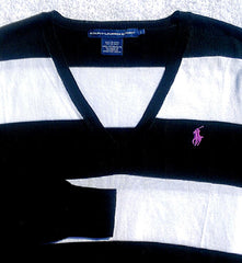 New- Ralph Lauren Sport-100% Cotton V-Neck Sweater- Size L
